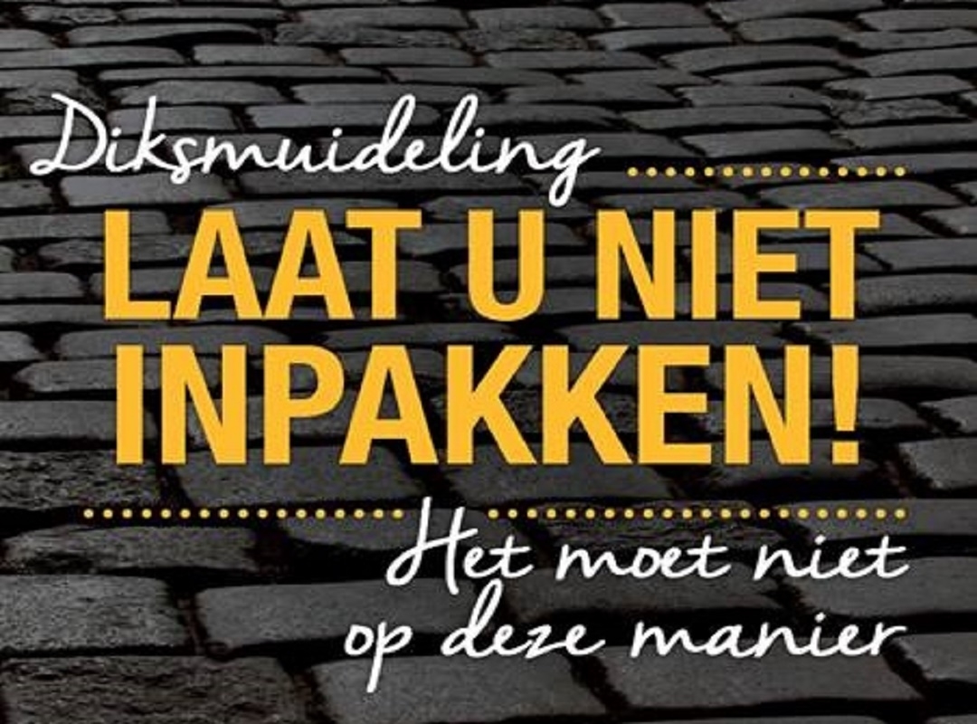 Diksmuideling, laat u niet inpakken!